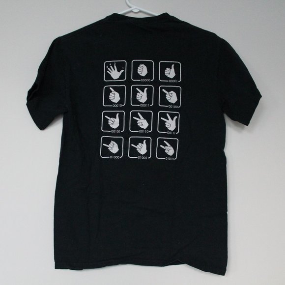 [THINK GEEK] Binary Hand Signs T-Shirt - Picture 3 of 8
